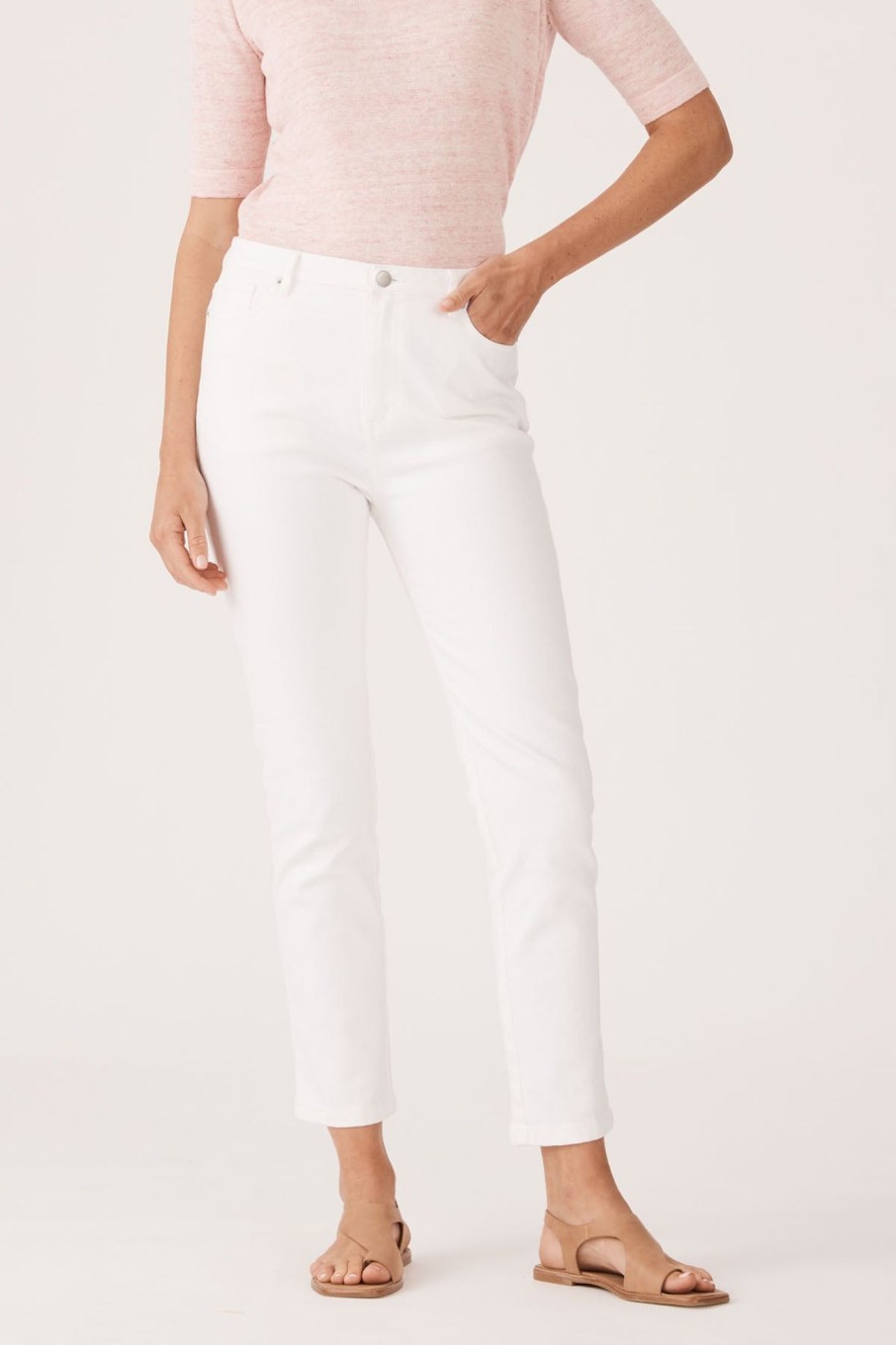 Cable Melbourne Pants & Shorts | Oslo Jean - White