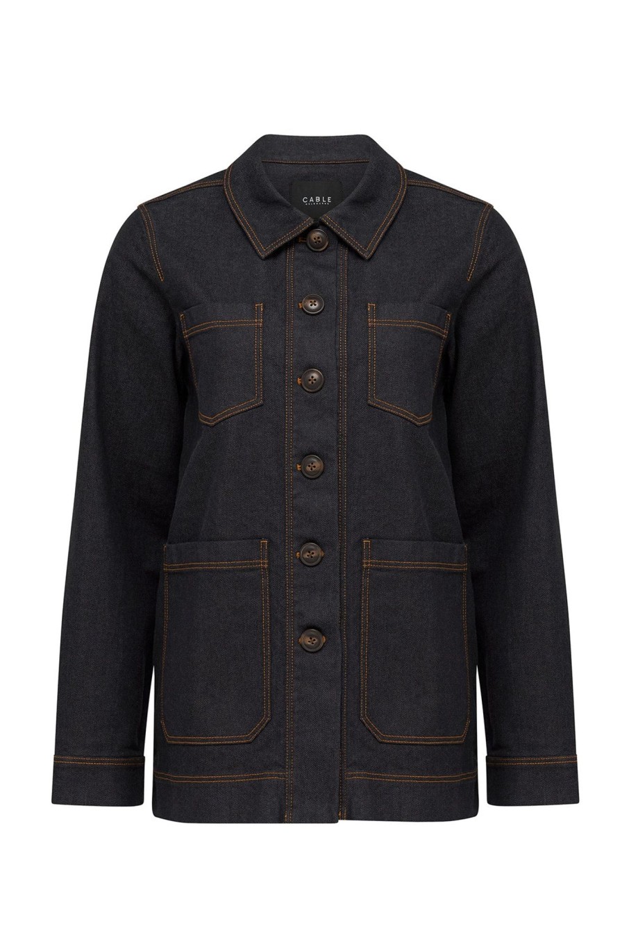 Cable Melbourne Jackets, Blazers & Coats | Heather Denim Jacket - Indigo