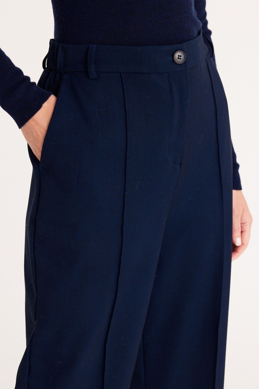 Cable Melbourne Pants & Shorts | Tate Wide Leg Pant - Navy