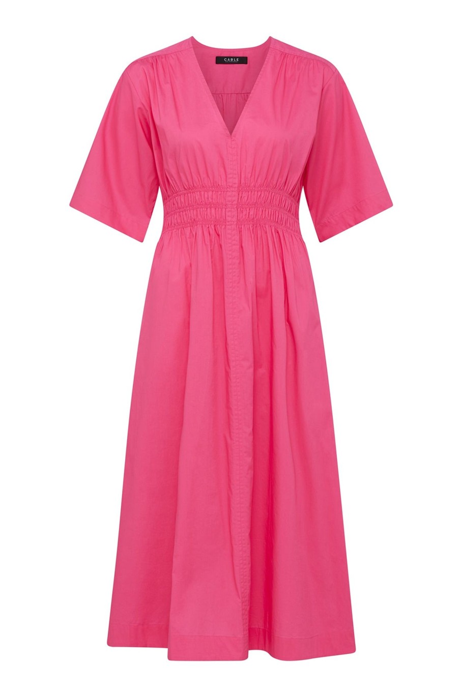 Cable Melbourne Dresses | Bella Poplin Dress - Hot Pink