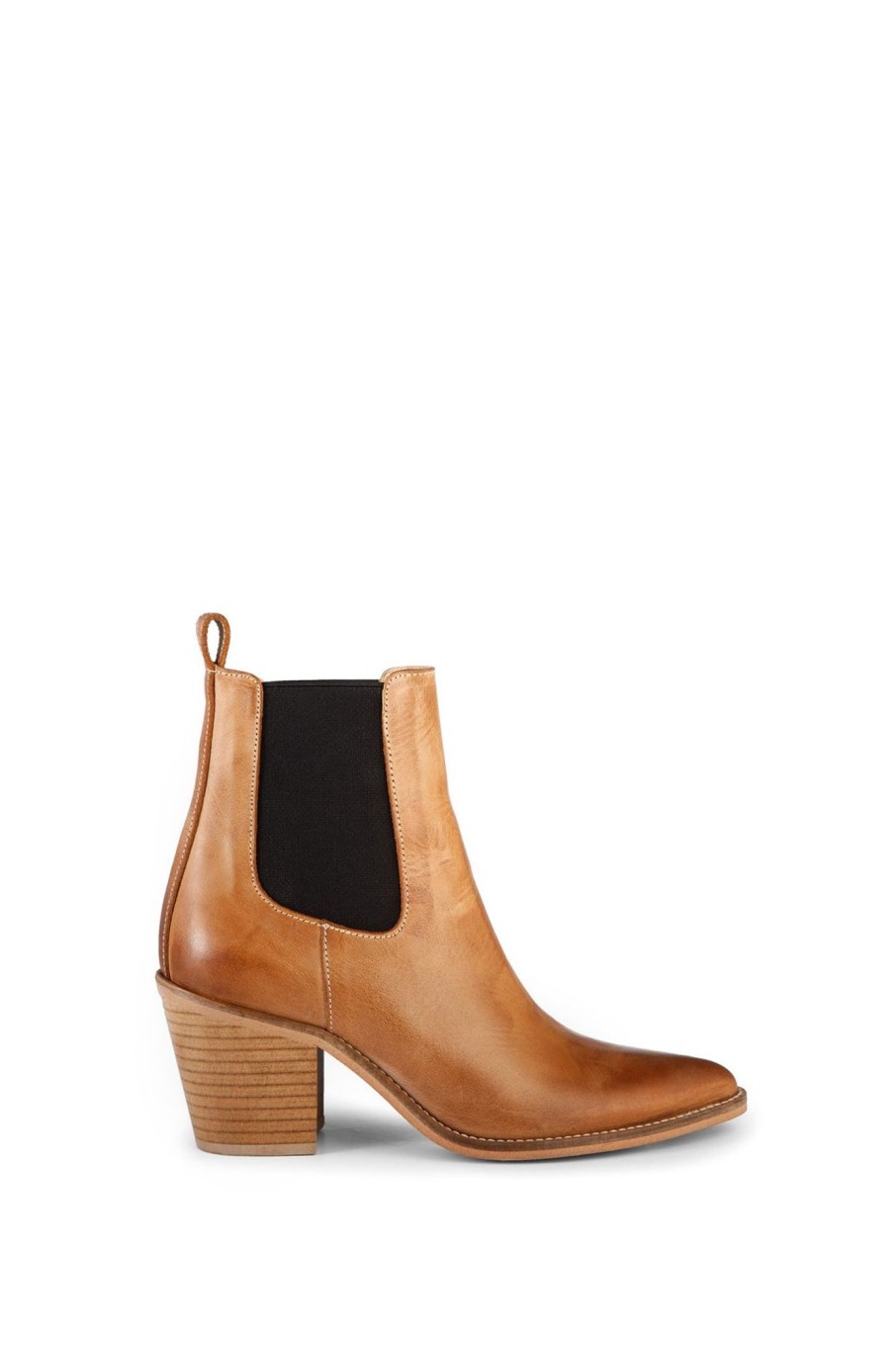 Cable Melbourne Shoes | Ivy Lee Celine Boot - Dark Tan