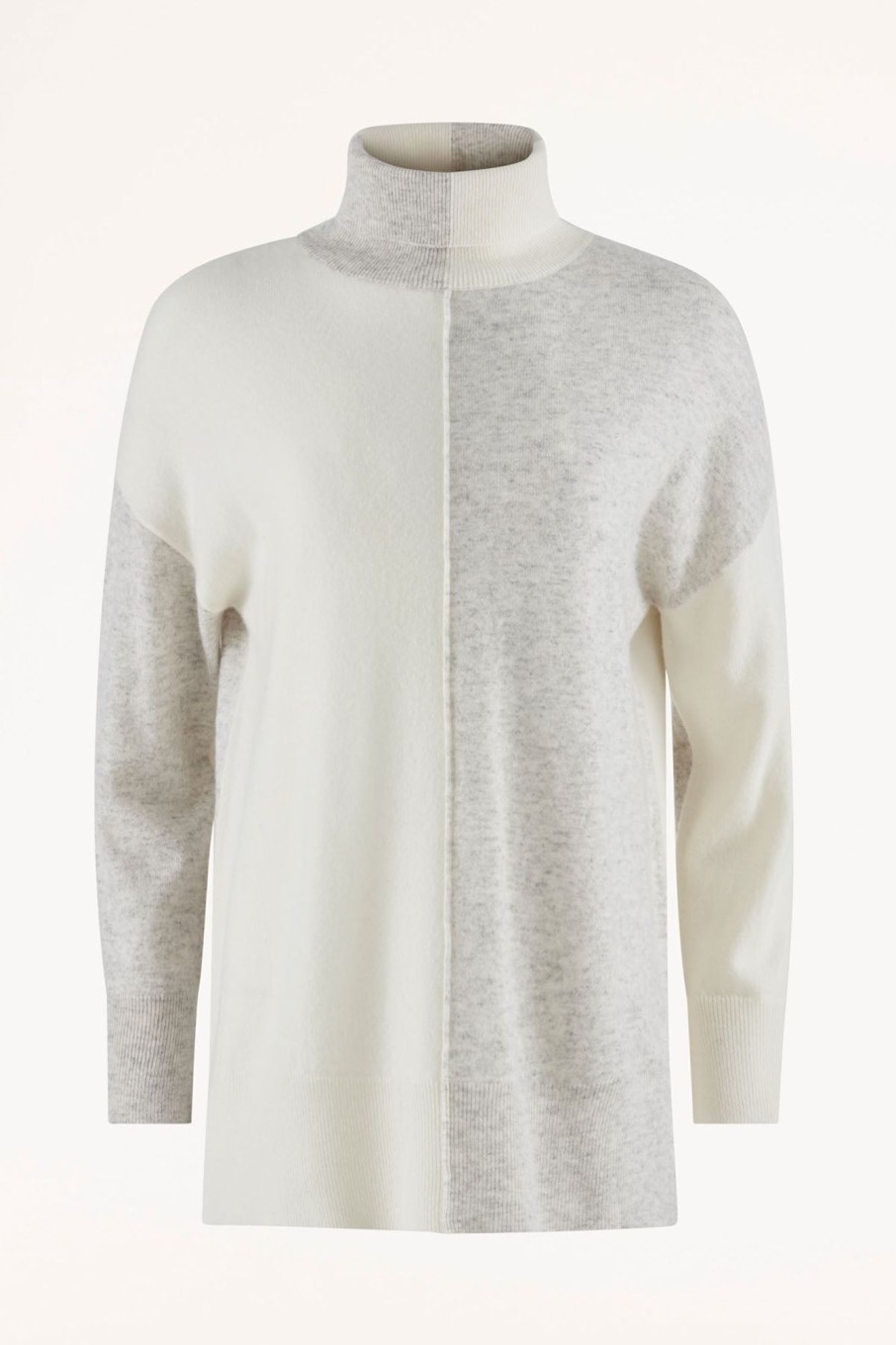 Cable Melbourne Jumpers | Cashmere Oversized Jumper - Grey Marle