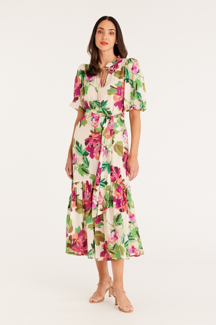 Cable Melbourne Dresses | Fleur Maxi Dress - Pink Floral